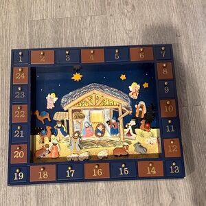 This is a Kurt Adler magnetic nativity advent calenda
